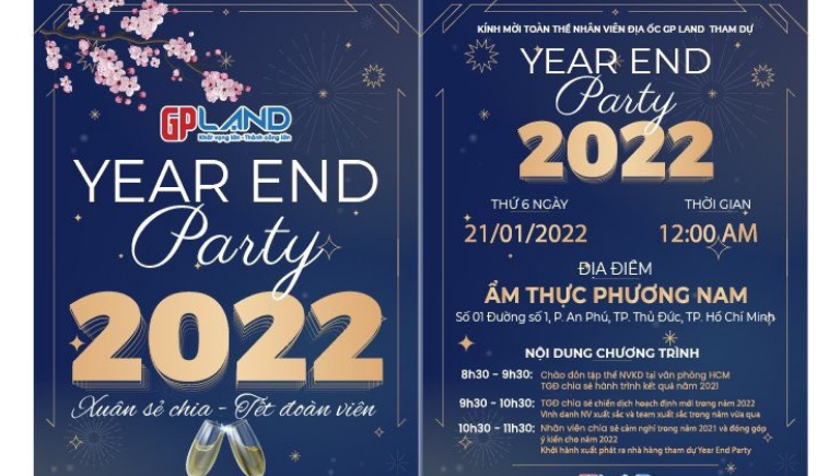YEAR END PARTY 2021 ĐỊA ỐC GP LAND – NGÀY CUỐI NĂM VỚI NỤ CƯỜI VÀ SỰ TRI ÂN!